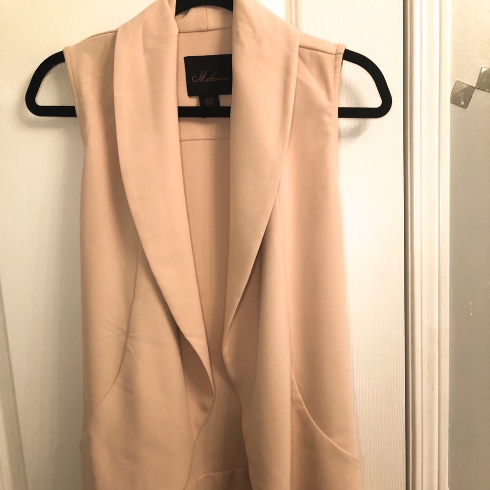 Blush pink water fall cardigan (never worn)